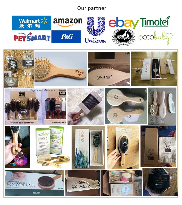 Cepillo Barba  de cerdas naturales