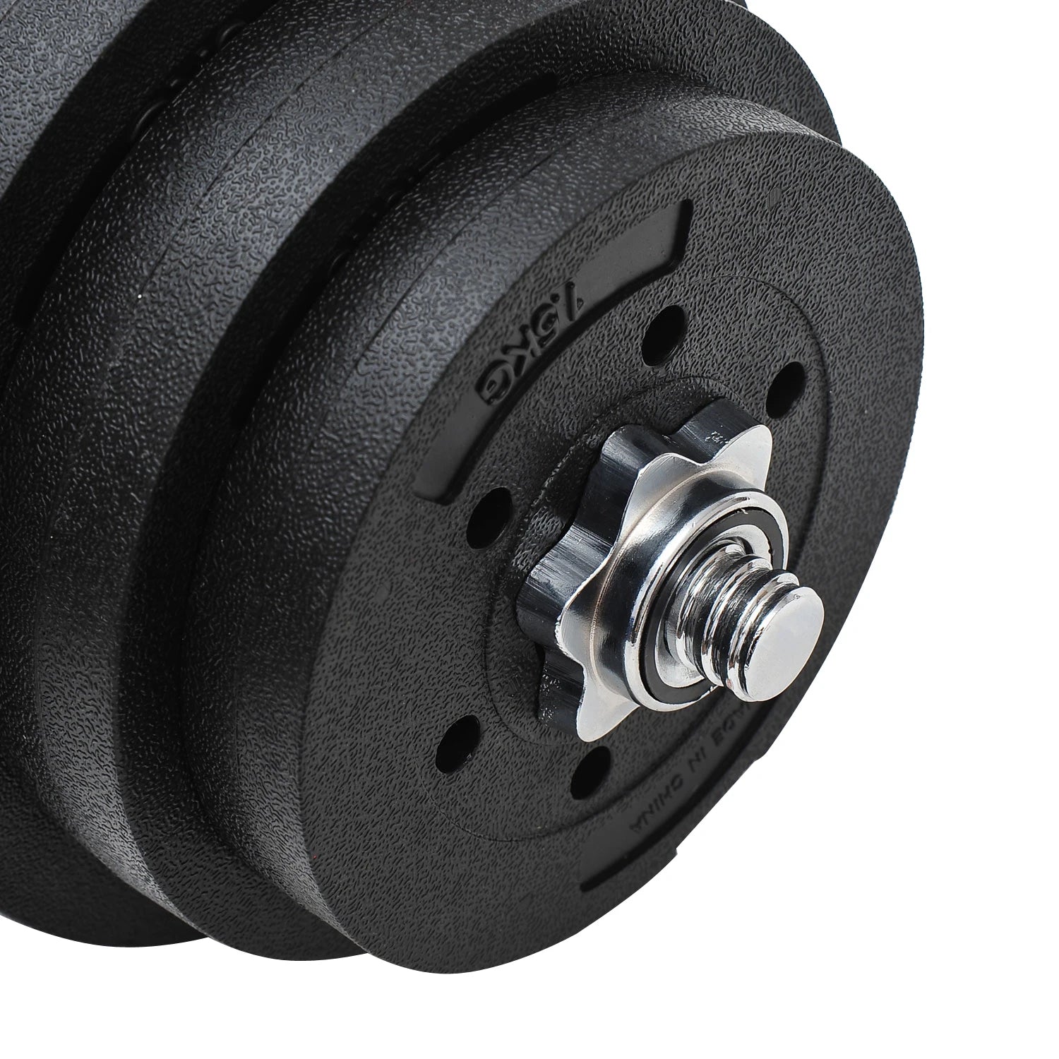 HOMCOM Juego de Mancuernas Pesas de Fitness 40KG Ajustable